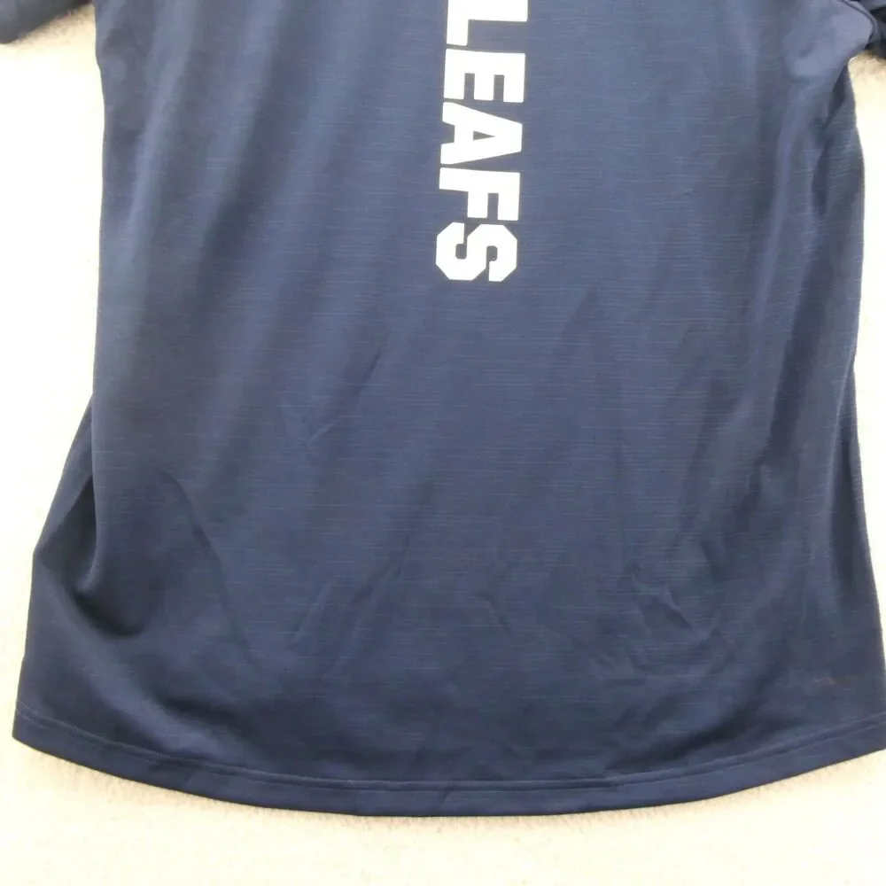 Toronto Maple Leafs Shirt‎ Mens Medium Blue Adidas NHL Ice Hockey Sports Tee New
